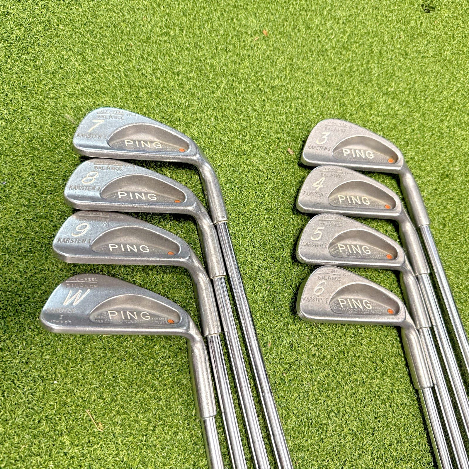 Vintage Ping Karsten I Irons 3-PW – ZZ Lite Steel Shafts